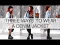 How I Style a Denim Jacket | 3 Looks