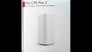 Huawei 5G CPE Pro 2 H122-373 Router unbox apn setup