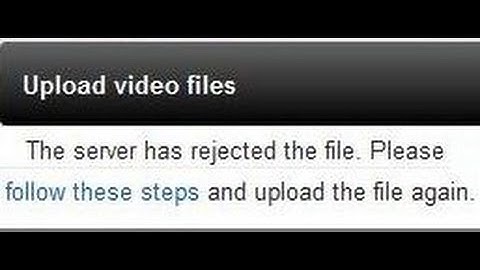 Server has rejected the file