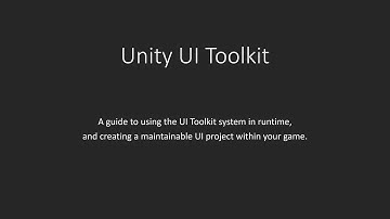 Unity3D UI Toolkit Tutorial - Intro