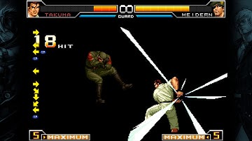 KOF2002UM: EX-Takuma 5bars + RED 95% bnb combo