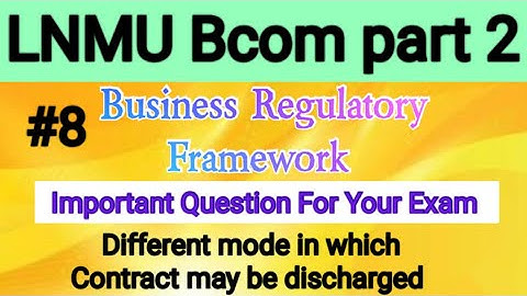 lnmu bcom part 2 business Regulatory framework important Question . Lecture 8