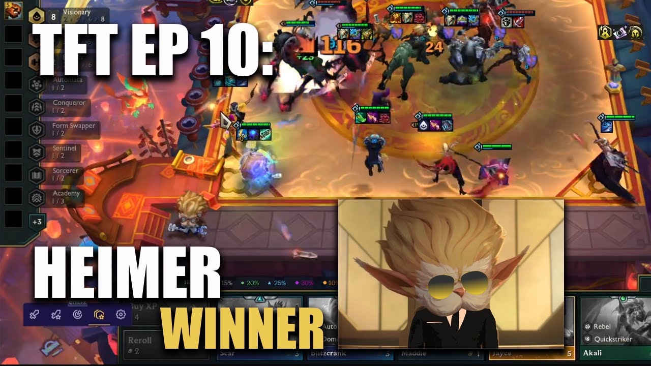 8 VISIONARIES + LEB TFT EP 10 HEIMER WINNER RANKED