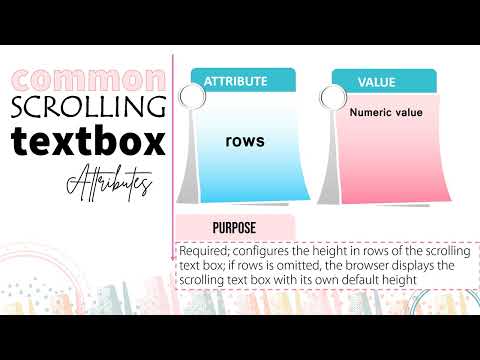 Form Controls: Creating Scrolling Text Box