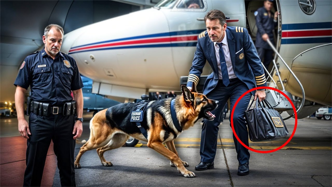 Police Dog Refused To Let The Pilot Board The Plane—What They Found  Underneath Sent Them Running!