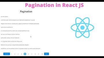Simple Pagination using API in React + Hooks