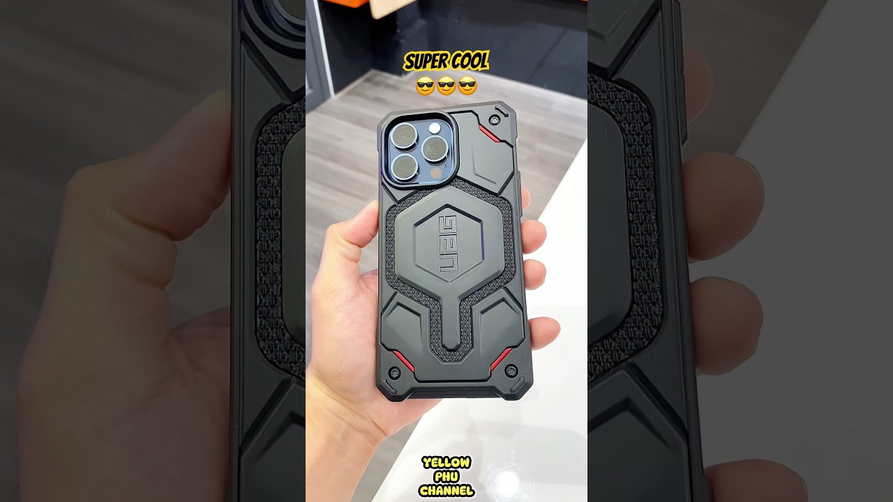 Super Cool With UAG Monarch Pro Kevlar Black Case For iPhone 15 Pro Max 