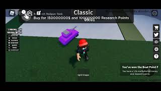 Roblox Buying Railgun tank In noob army tycoon