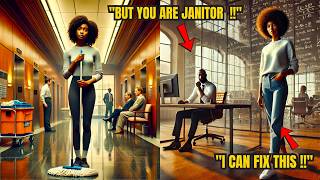 "I CAN FIX THIS" A HOMELESS JANITOR OVERHEARD A BILLIONAIRE'S STRUGGLES AND TAUGHT HIM A LESSONS SUC