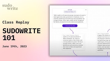 Sudowrite 101: Generating An Outline [Beginners]