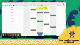 KAMAR Course Selection video