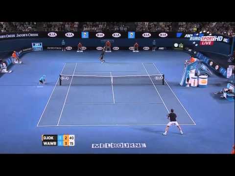 Djokovic vs. Wawrinka - Australian open 2013 R4 Highlights (HD)