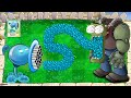 Gatling Pea Snow Vs All Giga Zombies Vs Dr Zomboss Plants Vs Zombies Battlez 