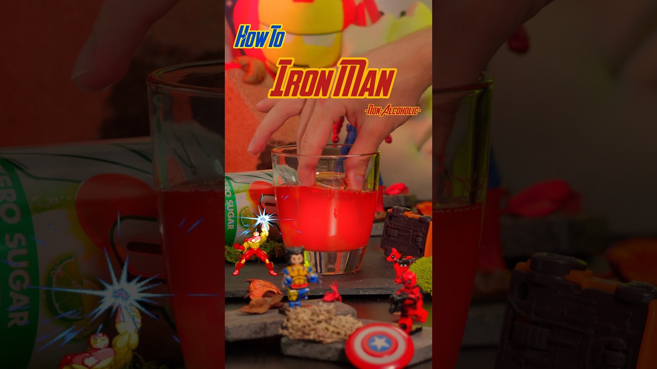 How To Make Iron Man | Non-Alcoholic Marvel Drink | 