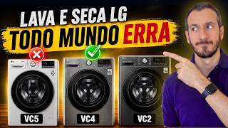 LAVA E SECA LG 2026 - VC2, VC3, VC4 ou VC5? Qual Máquina de Lavar LG Comprar? Máquina Lava e Seca LG