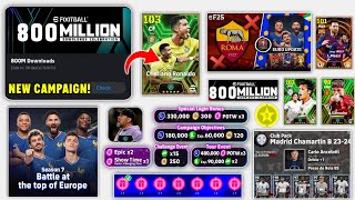 Upcoming eFootball 2024 Mobile New Campaign! Free Coins, Free Epics, New Events