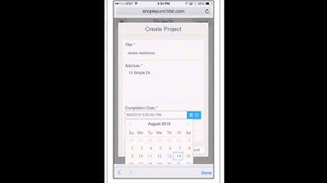 Simple Punch List Creating Project