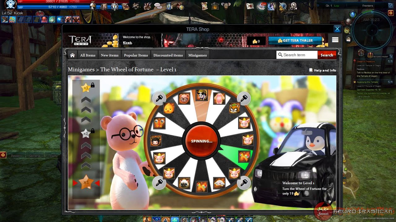 [TERA][EU] Fortune Wheel (Free Spin)