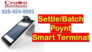 How to Settle transactions on the POYNT Smart Terminal