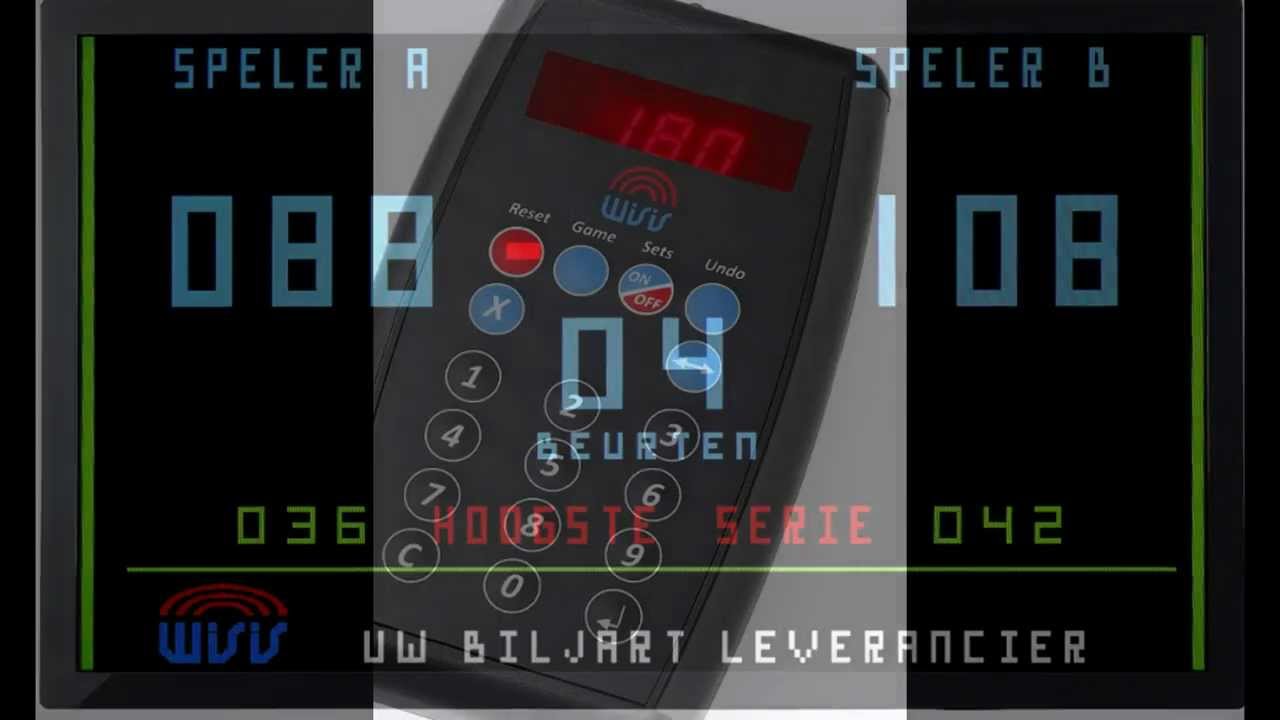Wisis biljart scorebord