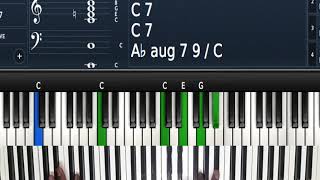 Churchy 5 chord tutorial in C Augmented Sharp 9