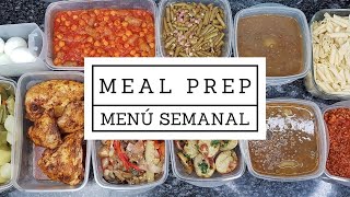 MEAL PREP / MENÚ SEMANAL ECONÓMICO Y SALUDABLE  COCINO UN DÍA PARA TODA LA SEMANA