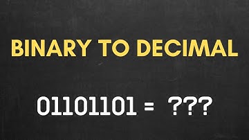 How to Convert Binary to Decimal - Made Super Easy!!