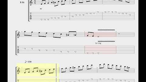 Guitar scales F major Locrian mode tutorial video( guitar tabs )