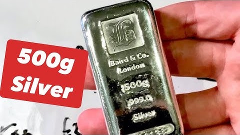 500g Silver Bullion Bar from Baird & Co UK - New UK investment stack addition, unboxing review.