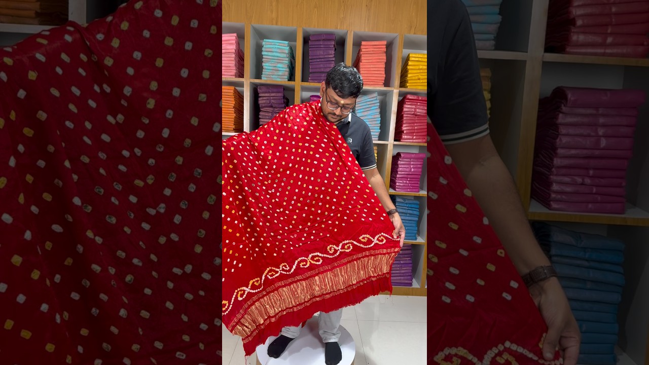 Pure Bandhani Gaji SIlk Dupatta