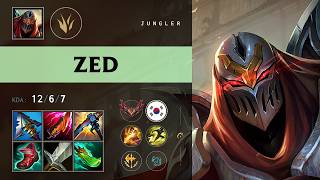 Zed Jungle vs Lee Sin - KR Grandmaster Patch 26.14