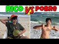 RICO VS POBRE NA PRAIA | PEDRO MAIA