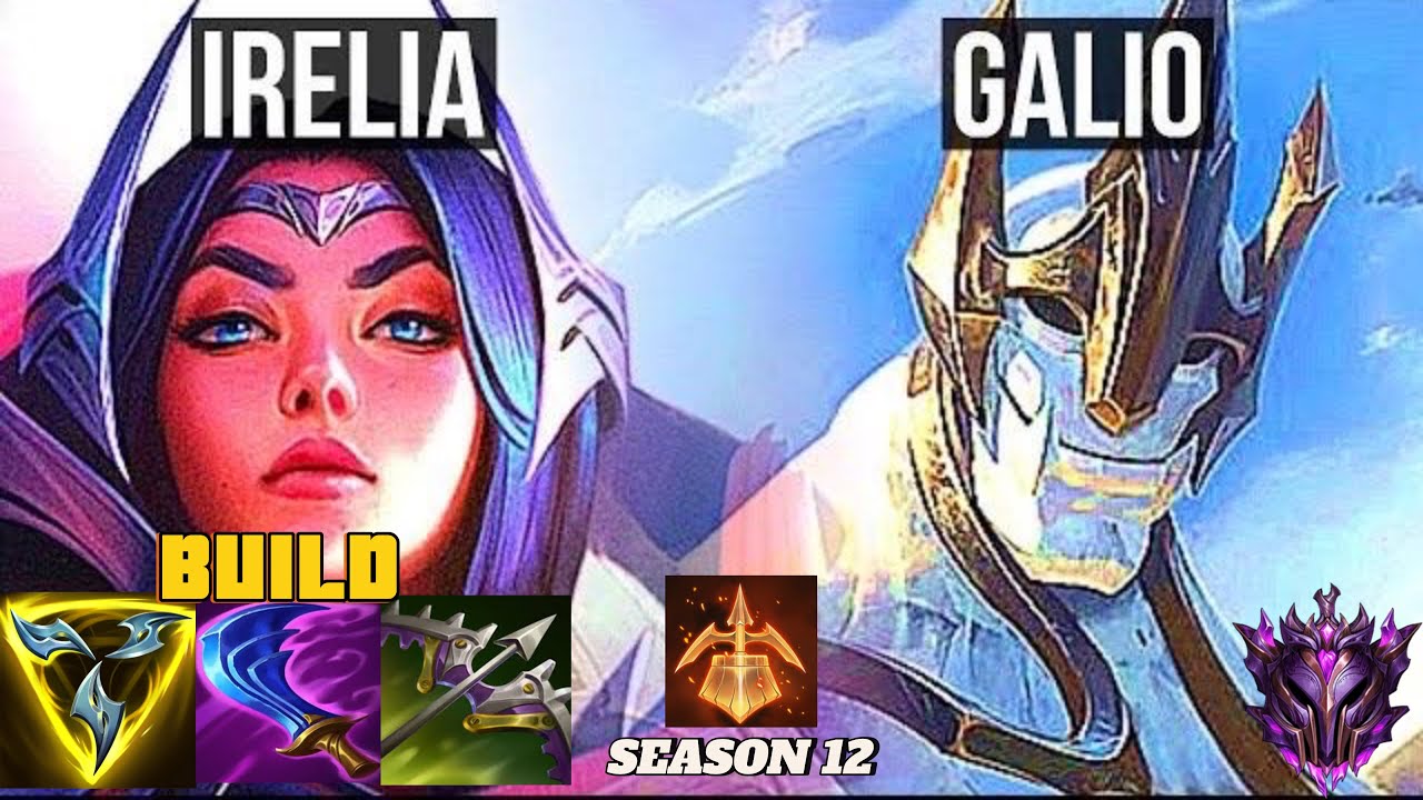 IRELIA VS GALIO MID MATCH UP | WILD RIFT FULL GAMEPLAY | Rank Master-Grandmaster Season 12