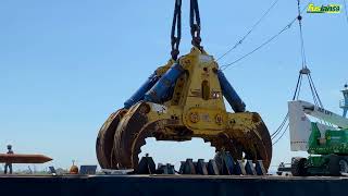 Francis Scott Key Bridge Collapse Wreckage Cleanup Using giant HSWC 500 1000 hydraulics
