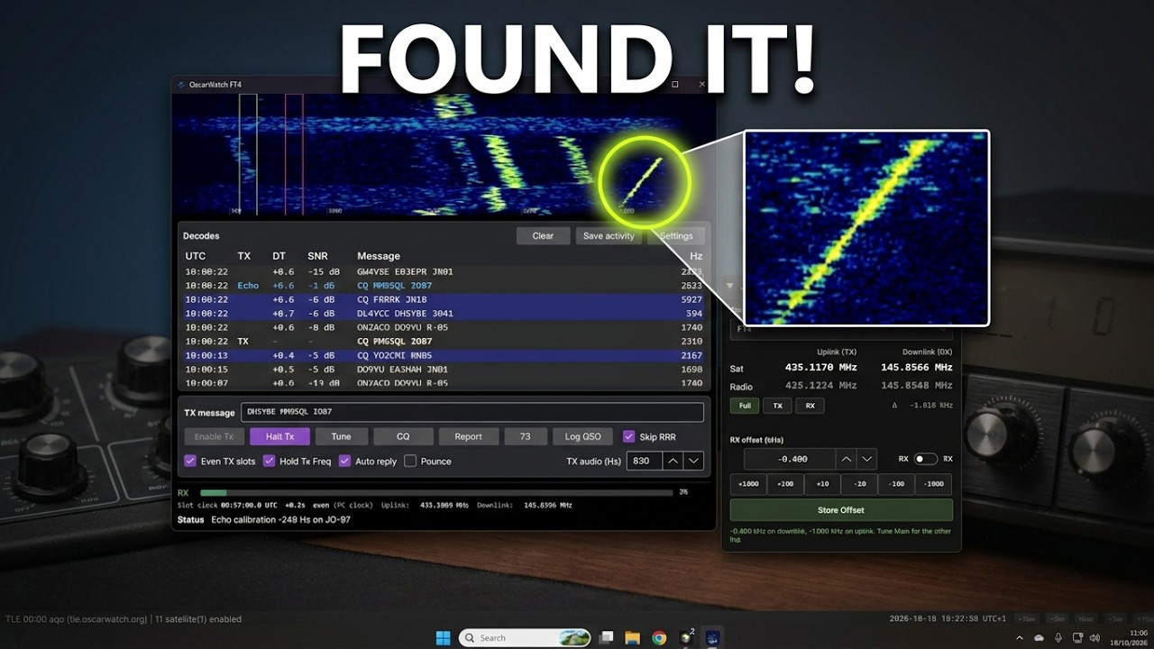 Play OscarWatch FT4: finding your transmit signal on YouTube