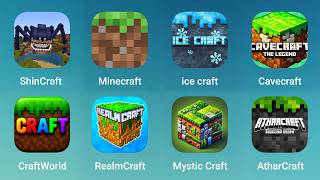 ShinCraft, Minecraft, Ice Craft, Cavecraft, CraftWorld, RealmCraft, Mystic Craft, AtharCraft