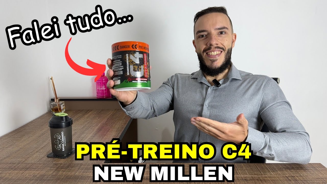 PRÉ-TREINO C4 BETA PUMP NEW MILLEN - Review do Nutri