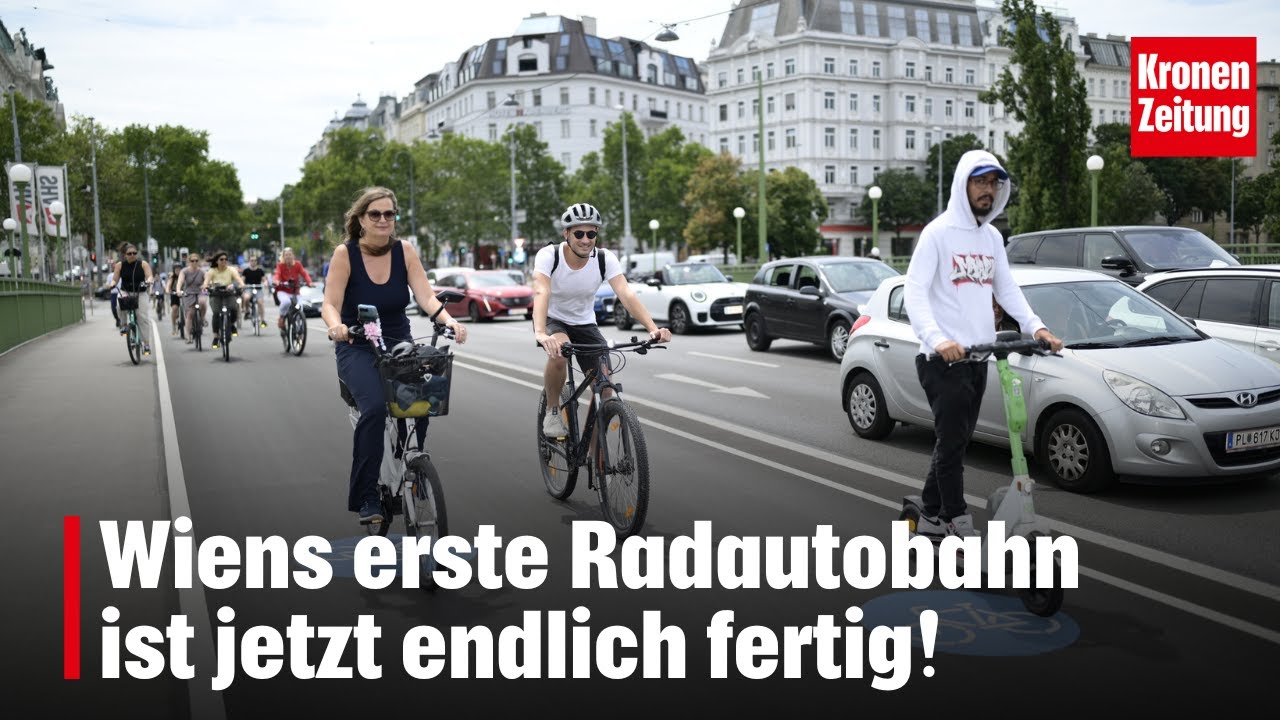 Wiens erste Radautobahn ist jetzt endlich fertig! | krone.tv NEWS