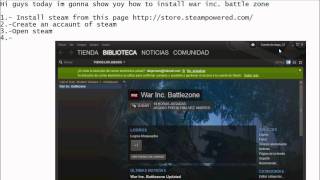 How to install war inc battlezone