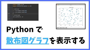 【プログラミング学習】matplotlib で散布図グラフを表示する
