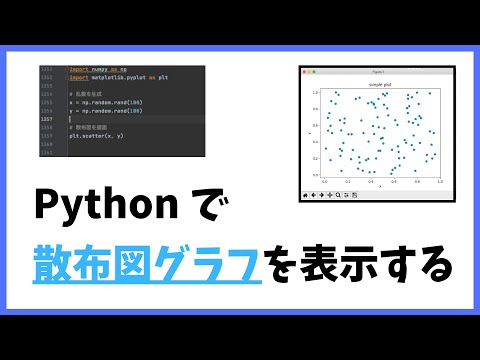 【プログラミング学習】matplotlib で散布図グラフを表示する