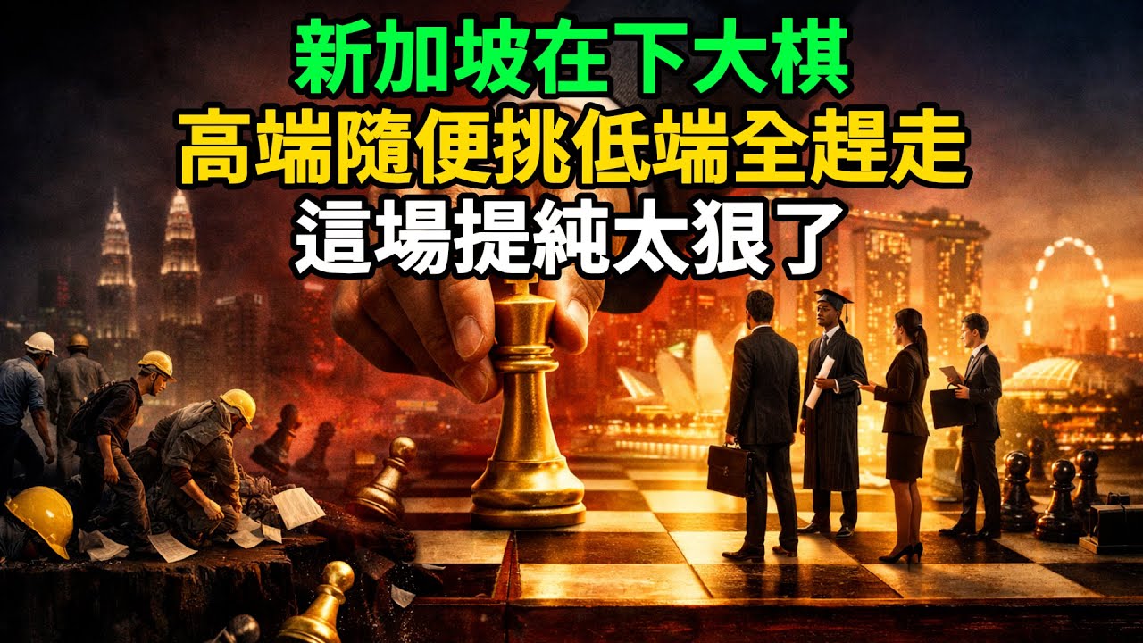 新加坡 『人才提純』 大洗牌：低端外勞離不開，高端人才隨便挑，這盤棋下得有多狠？