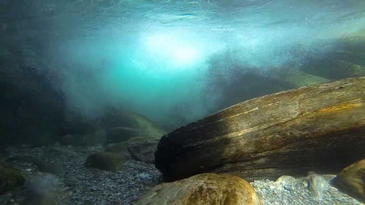 Diving in Valle Verzasca, Switzerland