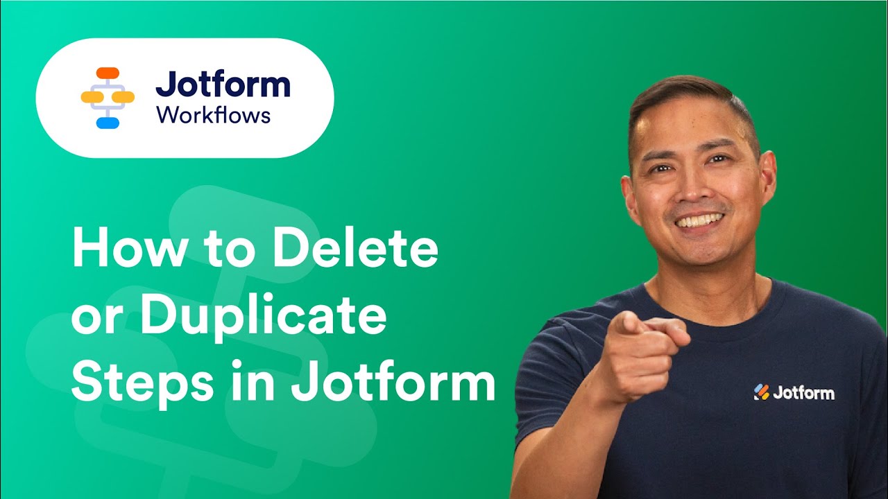 How to Delete or Duplicate Steps in Jotform Workflows - YouTube