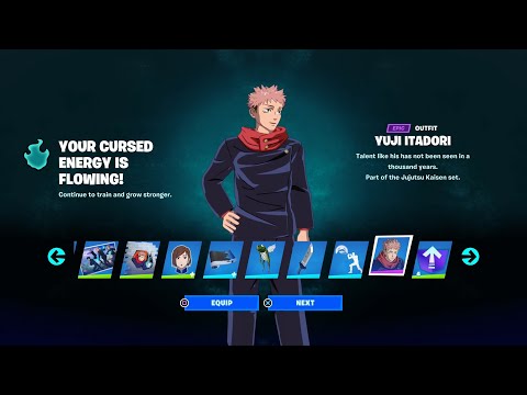 NEW EARLY Fortnite item Shop Reset Buying ALL The JUJUTSU KAISEN Skin Bundles &amp; Unlocking Battlepass