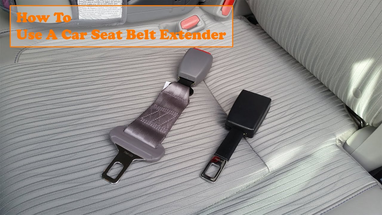 How to use a car seat belt extender 