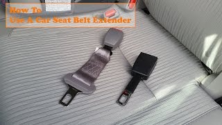How to use a car seat belt extender