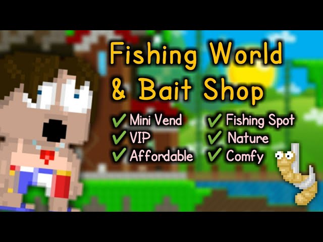 Building Fishing World + Bait Shop