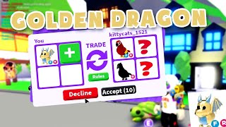 What People Trade For GOLDEN DRAGON Adopt Me Roblox / Что люди дают за Золотого Дракона в Адопт Ми