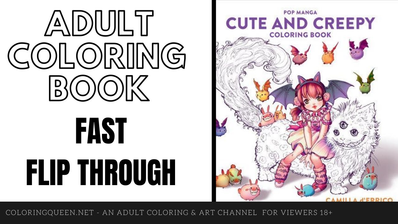 Pop Manga Cute and Creepy Coloring Book by Camilla d'Errico: 9781984858498